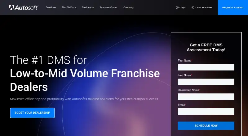 Autosoft DMS's website