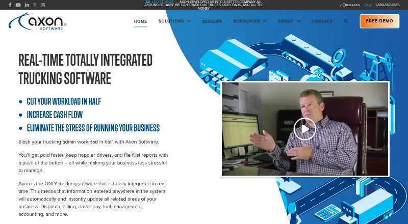 Axon Software's website