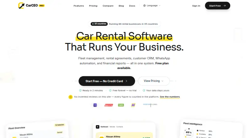 CarCEO PRO's website