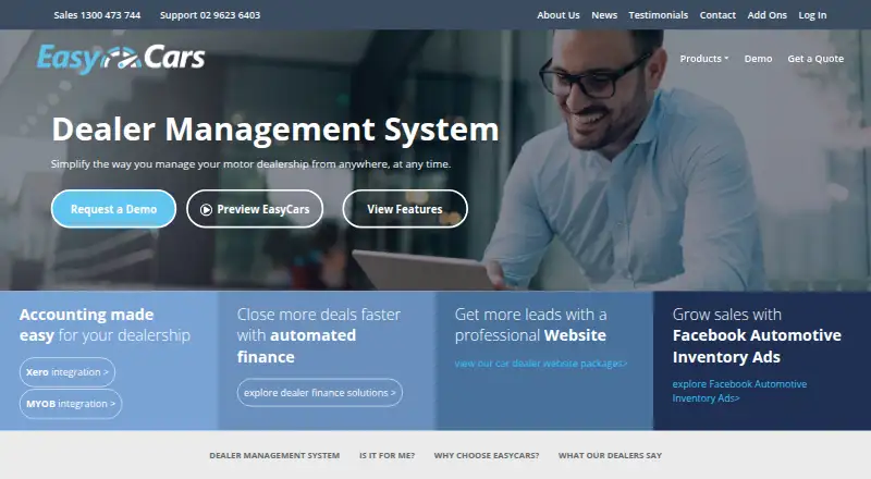 EasyCars's website