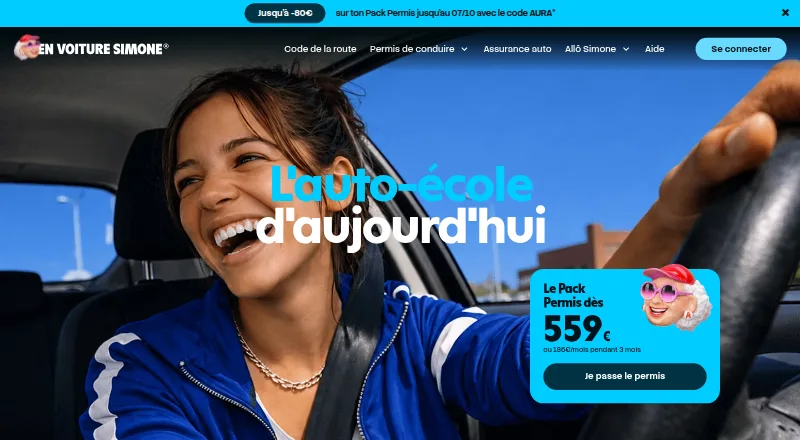 En Voiture Simone's website