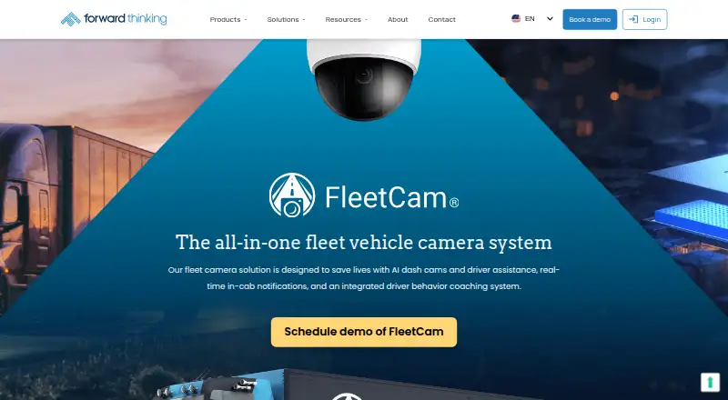 FleetCam's website