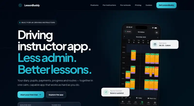 LessonBuddy's website
