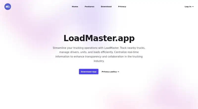 LoadMaster.app's website