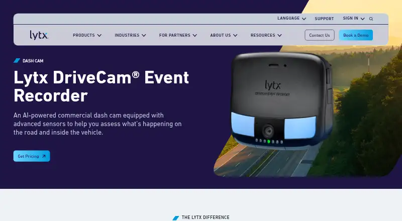 Lytx DriveCam's website