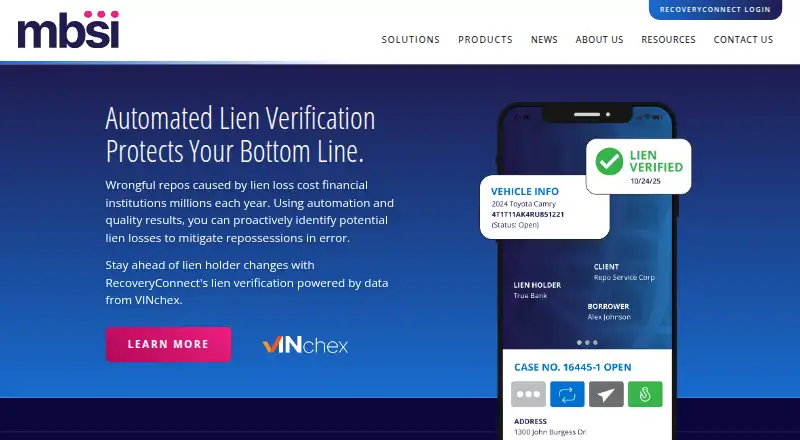 RecoveryConnect's website