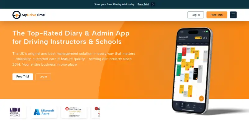 MyDriveTime's website