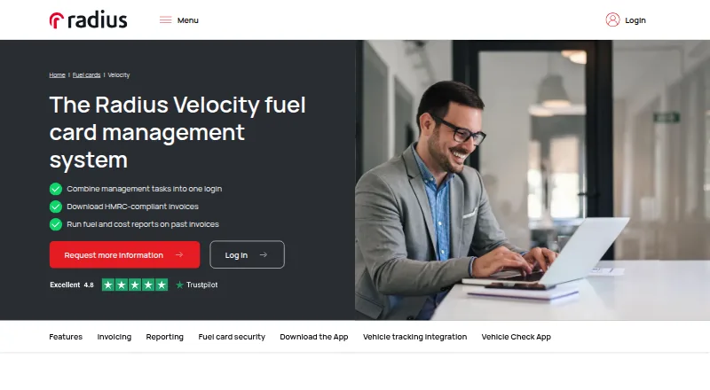 Radius Velocity's website