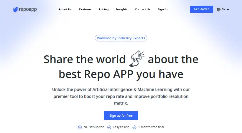 RepoApp's website