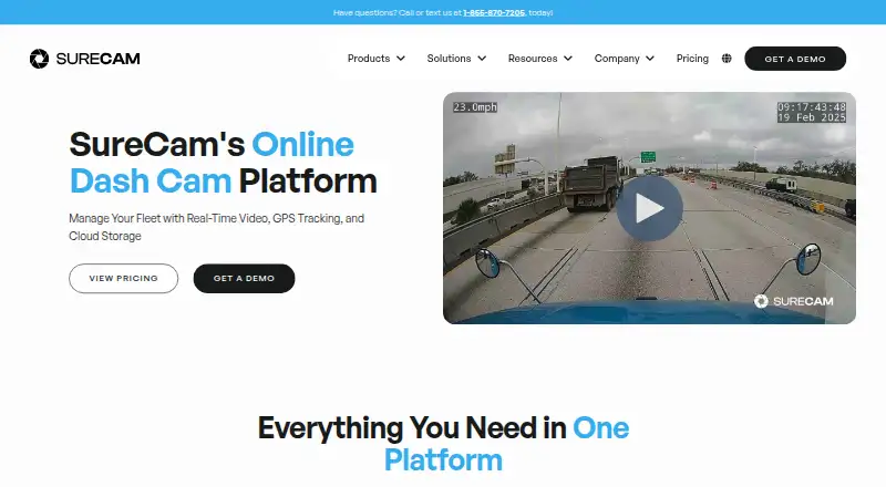 SureCam View Pro's website