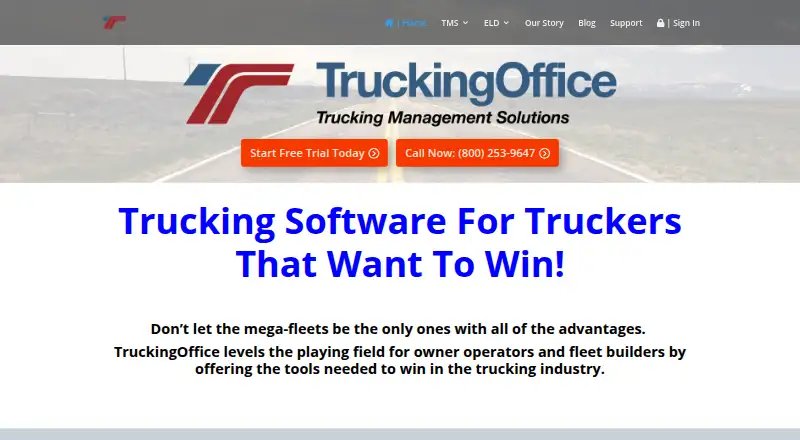 TruckingOffice's website